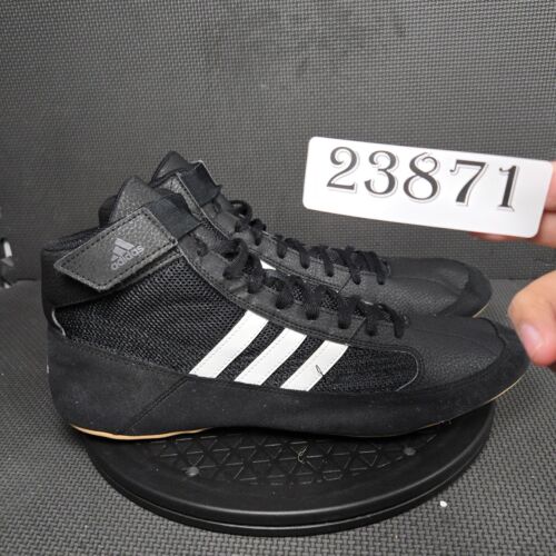 Adidas HVC Wrestling Shoes Mens Sz 13 Black White Athletic Trainers Sneakers