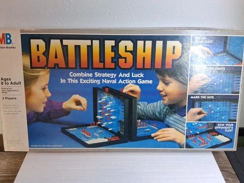 VTG 1984 BATTLESHIP Board Game; Milton Bradley, 100% Complete, Nostalgia, Retro