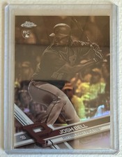 2017 Topps Chrome Sepia Refractors #158 Josh Bell Rookie Card. rookie card picture
