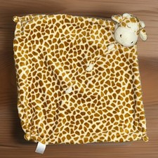 Angel Dear Giraffe Baby Lovey Security Blanket Knotted Corners Soft Plush 12x12  