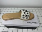 Nine West Blast3 White Sandal Metal Details 10.5 US — photo 1