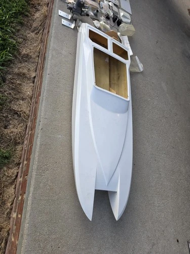 RARE Vintage 40" RC Boat, Gator 2 Inboard K&B Motor Original Box Never Completed