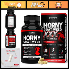 Maximum Strength Horny Goat Weed 1590mg - Maca, Ginseng, L-Arginine, Tribulus -