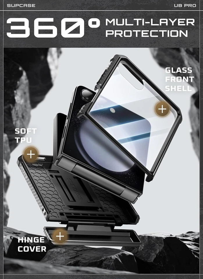 Capa telefone SUPCASE corpo inteiro grau militar para Samsung Galaxy Z flip 7 - Imagem 4 de 4
