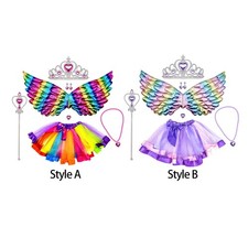 Fee Kost&uuml;me f&uuml;r M&auml;dchen Cosplay Verkleiden Geburtstagsgeschenk Spielzeug mit Fl&uuml;gel