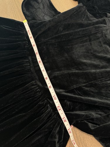 Ivy City Co. Livi Jumpsuit Extra Small In Black Velvet Smocked Balloon Sleeve - Picture 6 of 8