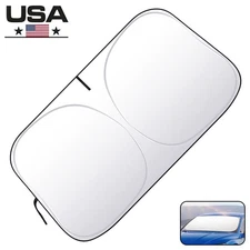 Car Windshield Front Window Sun Shade Cover Visor UV Block Protector 140*70 1Pcs