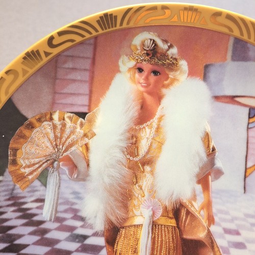 VINTAGE 1995 ENESCO 1920s FLAPPER BARBIE LIMITED EDITION COLLECTORS PLATE 8.5" - Bild 3 von 7