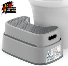 Toilettenhocker Squat Erwachsene Badezimmerhocker rutschfest Trittleiter Dunkelg