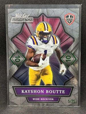 Kayshon Boutte 2021 Wild Card Alumination 1st #ANBC-47 Silver /25 - LSU
