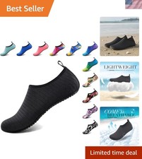 Water Shoes for Women Men Aqua Socks Swim Beach Pool River Slip-On Barefoot Q...