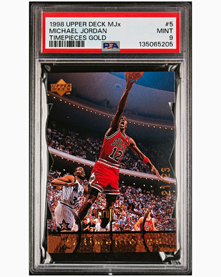 1998 Upper Deck MJx MICHAEL JORDAN TIMEPIECES GOLD  /23! PSA 9