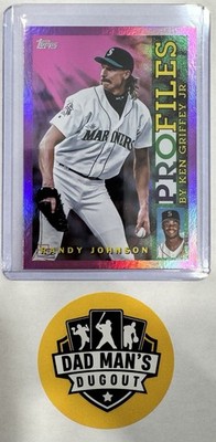 2026 SP Topps Series 1 Profiles By Ken Griffey Jr Pink Foil Randy Johnson #TP-25
