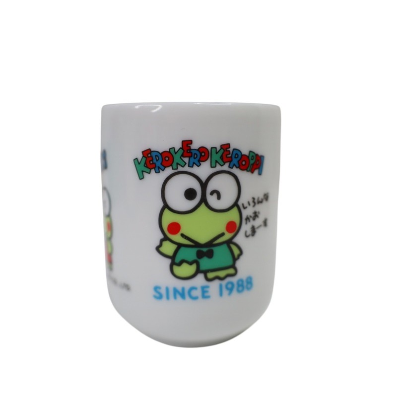 Vintage 1991 Sanrio Kerokero Keroppi Character Ceramic Cup White