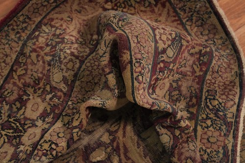Pre-1900 Vegetable Dye Floral Bird Design Traditional Handmade Antique Rug 5x10 - Picture 18 of 19