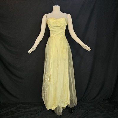 deb semi formal dresses Yellow Tulle Long A-Line Prom Dress, Off the Shoulder Evening Party Dr