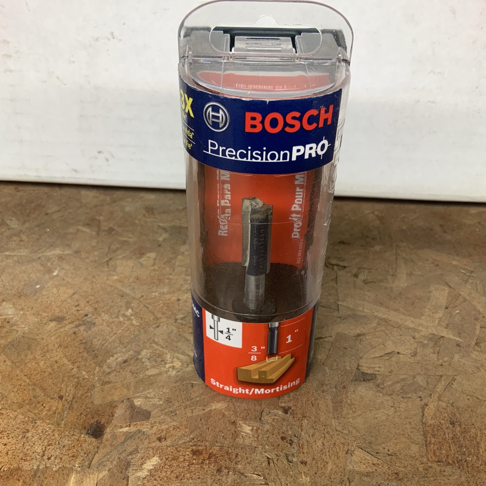Bosch Precision Pro Straight/Mortising 2 Flute Hard/Soft Wood Router Bit 85225MC