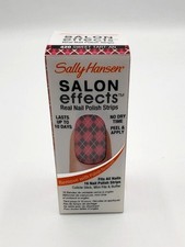 NEW SALLY HANSEN SALON EFFECTS REAL NAIL POLISH STRIPS- 420 SWEET TART-AN