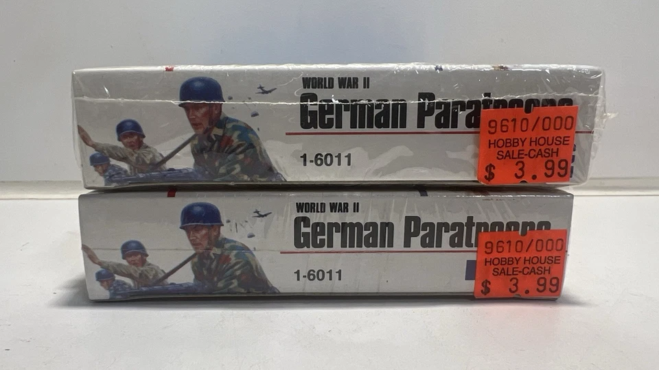 MPC Paracaidistas Alemanes Segunda Guerra Mundial Soldados de Plástico 46 Piezas 6011 SIN/OO Lote Sellado 2 Foto 3 de 4