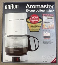 NEW Braun Aromaster 10 Cup Coffee Maker KF-420 4085 With Gold Screen Filter