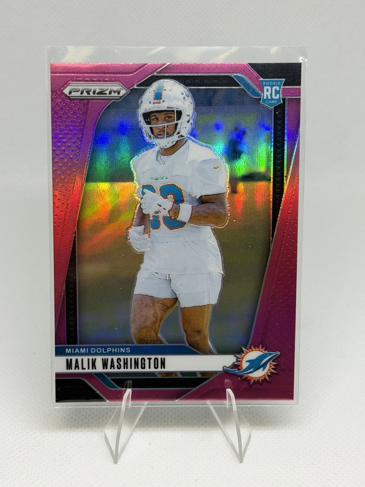 2024 Panini Prizm - Rookies Malik Washington #371 Pink Prizm (RC)