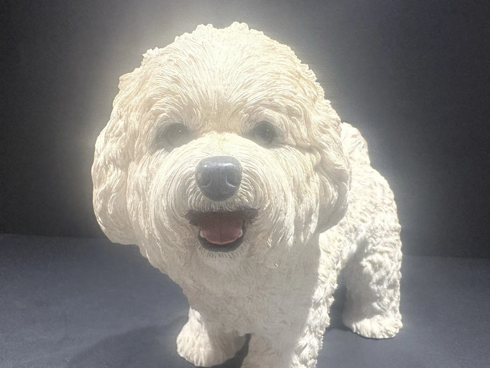 Bichon Frise собаки Danbury новом 8 дюймов керамическая смола фигурка - Изображение 3 из 4