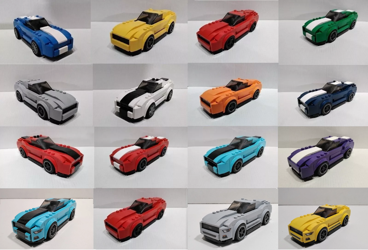 LEGO 75871 Speed Champions Ford Mustang GT - Custom White Ford