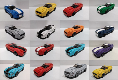 LEGO 75871 Speed Champions Ford Mustang GT - Custom White Ford