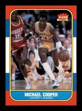 1986 Fleer #17 Michael Cooper   NM/NM+ X3621184