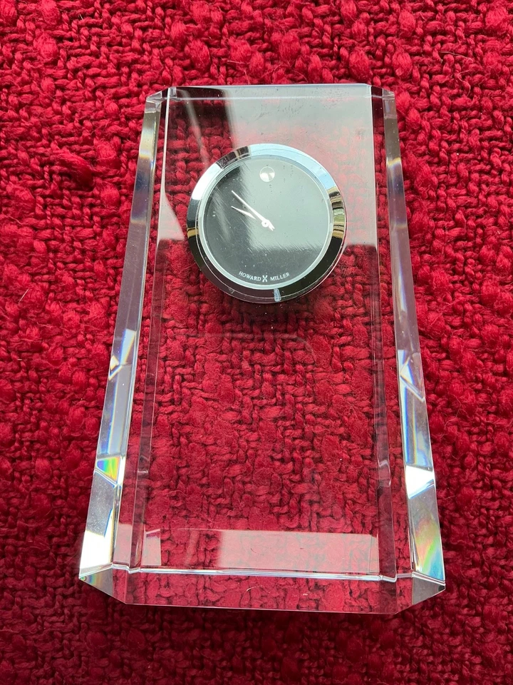 Howard Miller  "PARAGON" crystal clock NIB - Image 3 of 4
