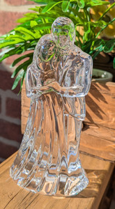 Waterford Crystal Couple Bride and Groom Wedding Sculpture Figurine (Marked)