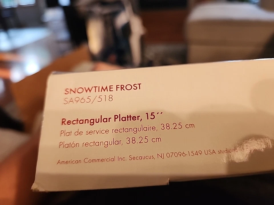 Plato Studio Nova Snowflake Frost 15 pulgadas Vacaciones de Navidad de colección Foto 2 de 4