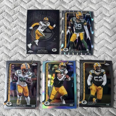 Topps Chrome Green Bay Packers Lot Xavier McKinney