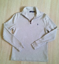 Polo Ralph Lauren Medium M mens 3/4 zip pullover sweater blue label long sleeve