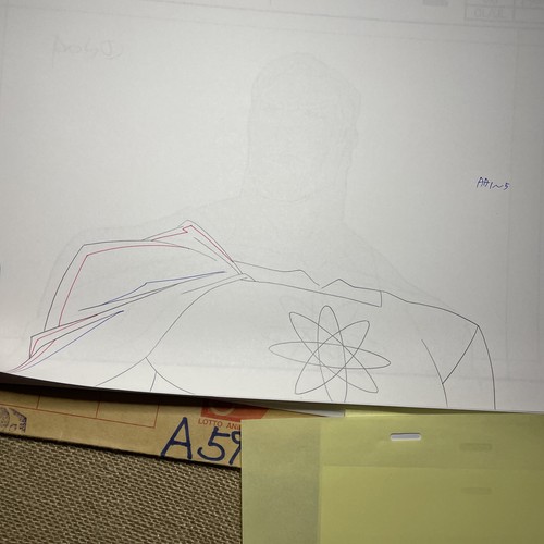 THE AVENGERS ASSEMBLE Animation Art Cels Layout Marvel Comics HYPERION M108 - Picture 7 of 14