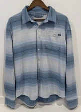 Chubbies The Baby Blue Knit Faux Striped Flannel Regular Fit Mens L Large $84.50