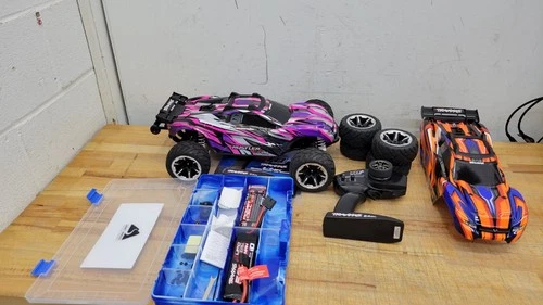 Traxxas Rustler 4x4 VXL Brushless Stadium Truck With Remote, Batteries, Wheels