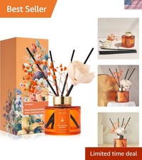 Flower Reed Diffusers Set, 5.07 oz Freesia/Passion Fruit/Orange Scented Oil D...