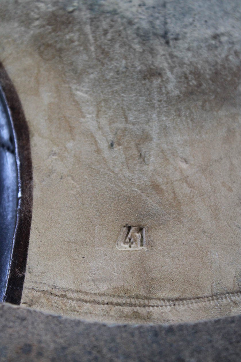 Scarpe eleganti Oxford stringate Yves Saint Laurent da uomo in pelle marrone taglia 11