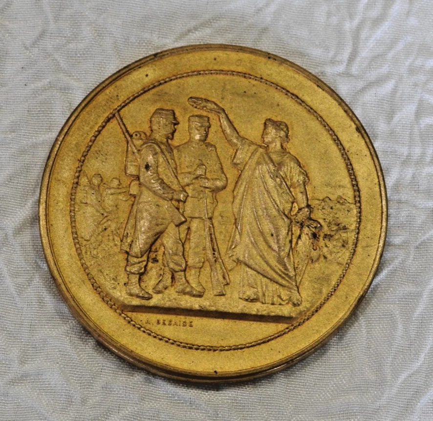 MORLON ET CLÉMENCIN ,Médaille ancienne bronze la chasse EUR 18,50 - FR