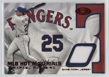 2002 Fleer Hot Prospects MLB Materials Red 45/50 Rafael Palmeiro #HM-RP 08fz