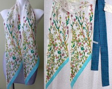 Vintage BAAR  BEARDS Made Japan 100 Silk Floral Scarf Bonus SYMPHONY Paisley