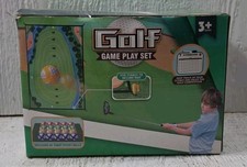 Golf Game Play Set YQT002 Indoor Outdoor Kids Chipping Clubs Balls Mat