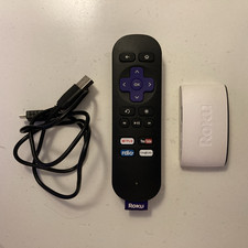 Roku Express HD TV Streaming Media Player 3930EU White, with remote