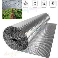 10M-50M Double Aluminium Bubble Roll Foil Insulation Shed Floor Wall Roof Loft
