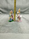 Vintage Easter Bunny Family Figurines 1994 Granny Bunny & Grandkids Pastels  — photo 10