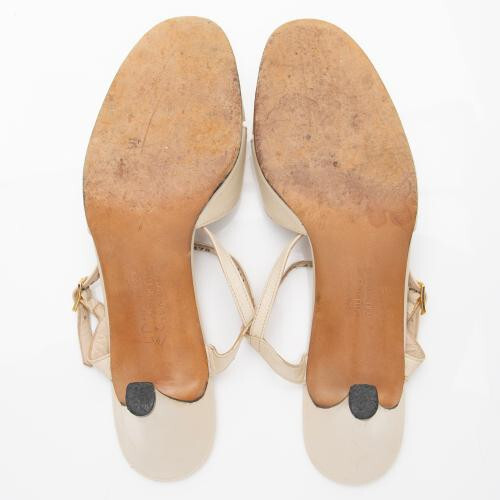 Salvatore Ferragamo Leather Criss Cross Sandals - Size 7 AAA / 37 AAA - Picture 2 of 2
