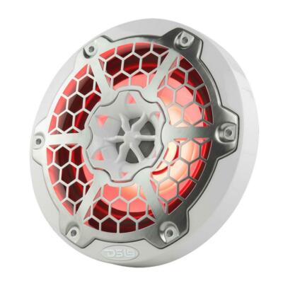 Pair DS18 NXL-6M/WH HYDRO White 6.5'' 600W 4 Ohm 2-Way Marine Speakers RGB LED