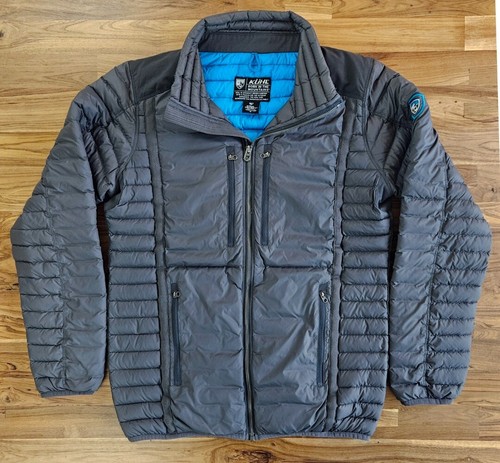 Kuhl Projekt Spyfire Lightweight Goose Down Puffer Jacket Gray, SMALL