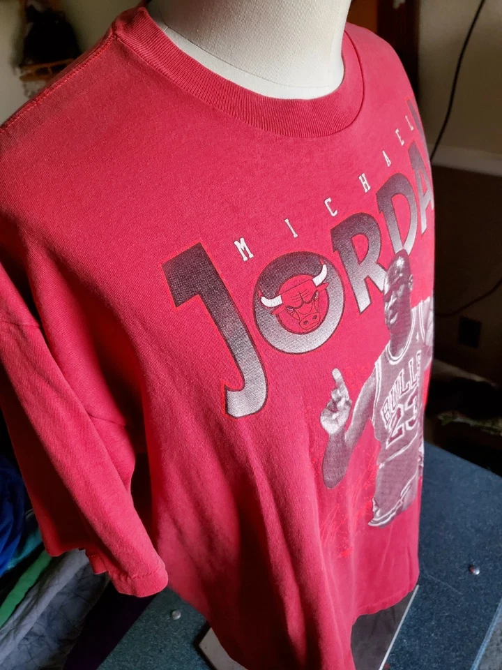 Camiseta De Colección Años 80 1989 Hot Starter Michael Jordan Chicago Bulls XL Rara Hot Rap Foto 2 de 4